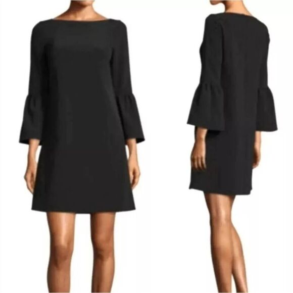 Lafayette 148 New York Marisa Bell Sleeve Ponte Knit Dress Large - Picture 1 of 7